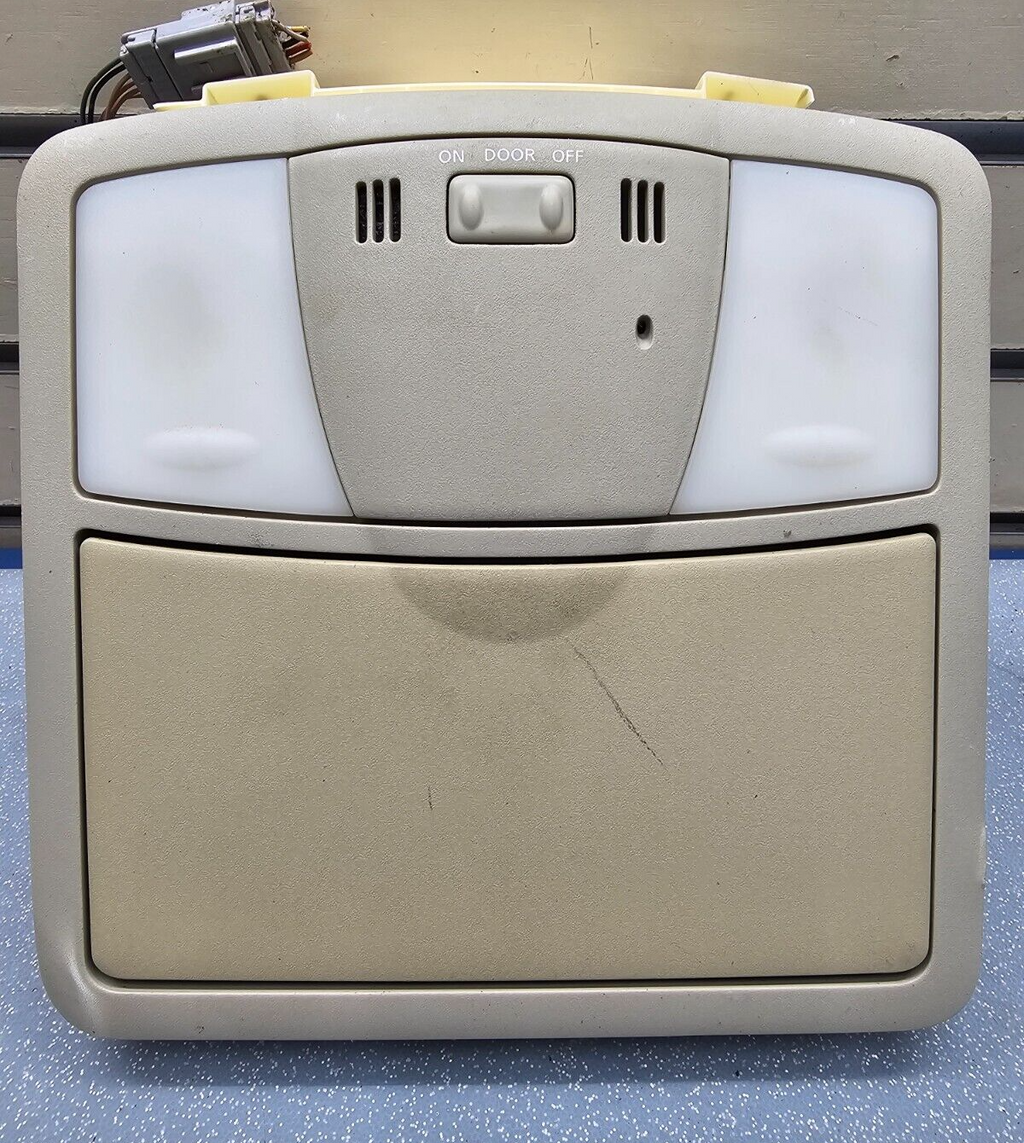 🔥09-14 Maxima Murano Overhead Roof Console Interior Storage Dome Map Light Tan