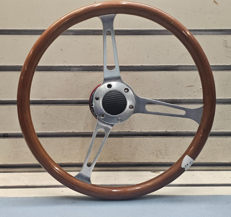 🔥78-91 Mercedes W123 W124 R107 240D 260E Steering Wheel Wood Classic Silver