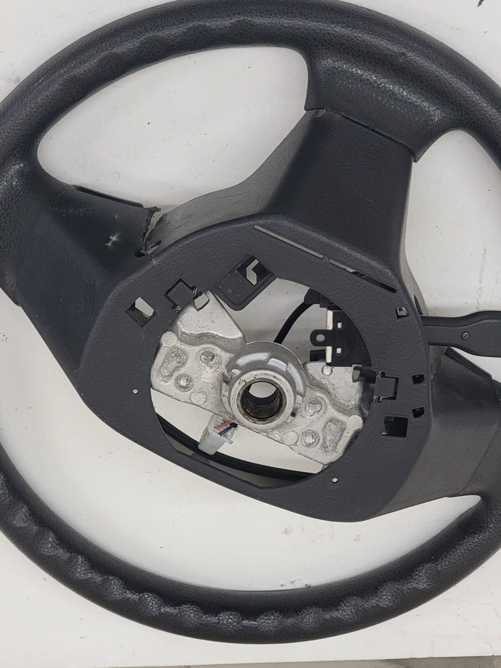🔥06-12 TOYOTA RAV4 LEFT DRIVER STEERING COLUMN WHEEL COVER LEATHER BLACK OEM