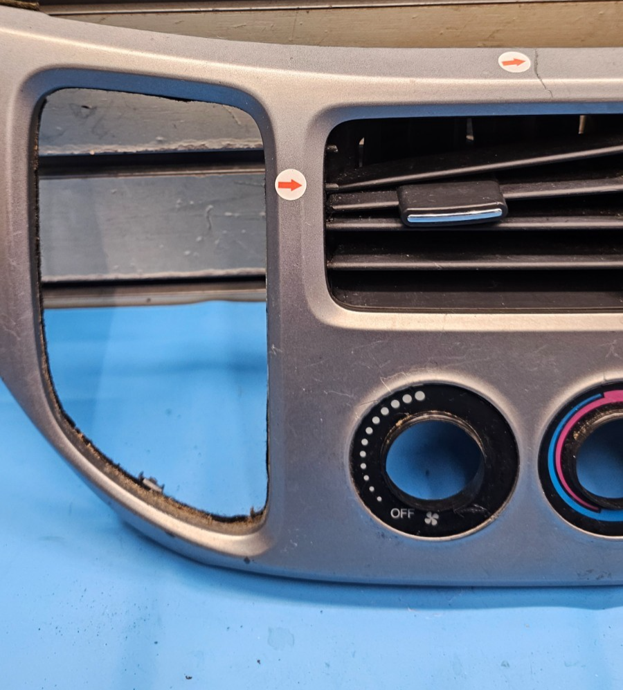 🔥05-10 Honda Odyssey Center Dash Radio Climate Control Bezel Trim Panel Silver