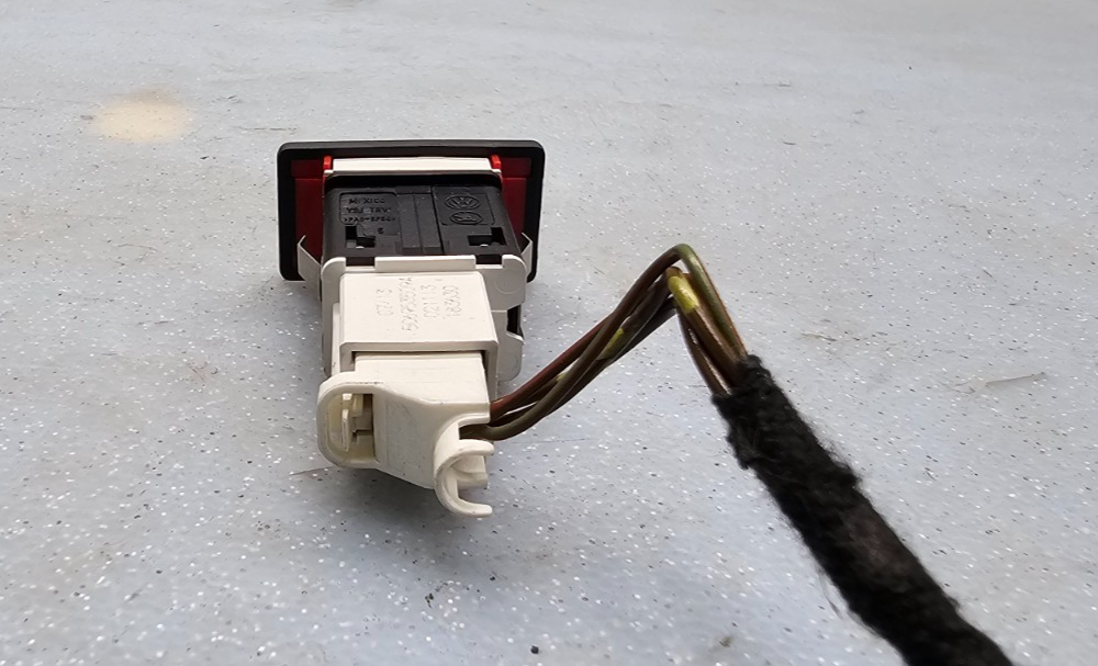 🔥11-15 VW JETTA TDI MK6 Genuine FLasher Hazard Emergency Warning Switch BLACK