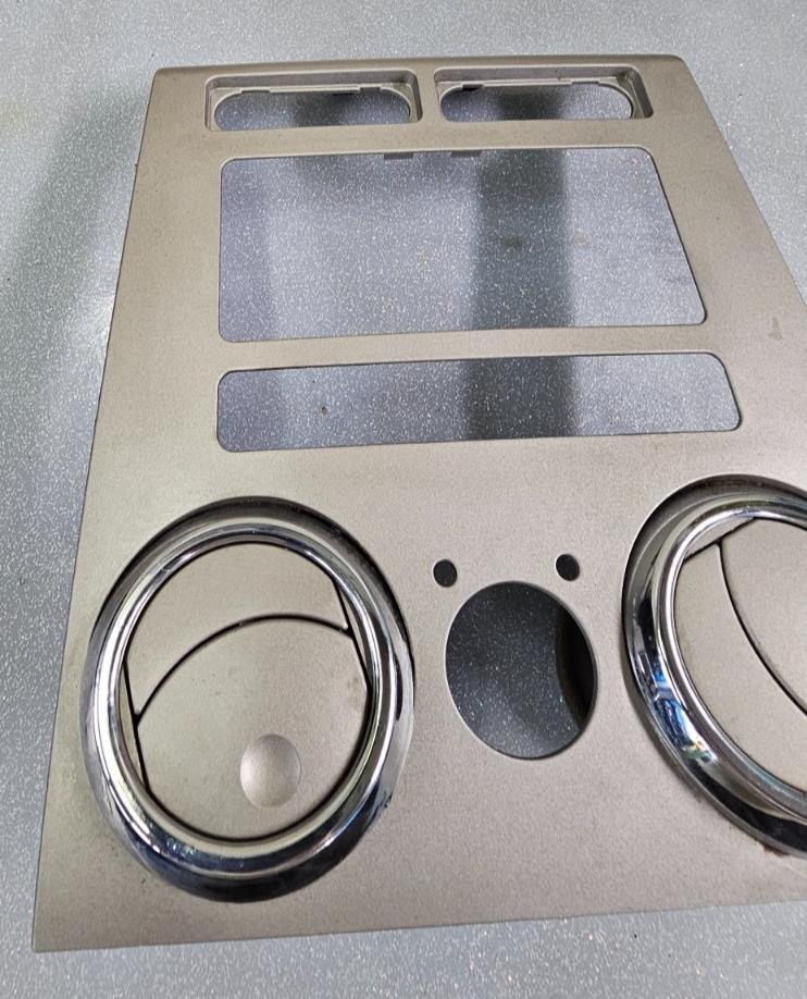🔥07-09 Lincoln MKZ AM FM Radio Stereo Display Clock Bezel Trim Panel OEM Silver