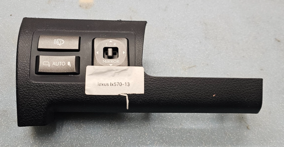 🔥10-16 LEXUS LX570 DASH TRIM PANEL MIRROR SWITCH HEADLIGHT HEADLAMP BLACK