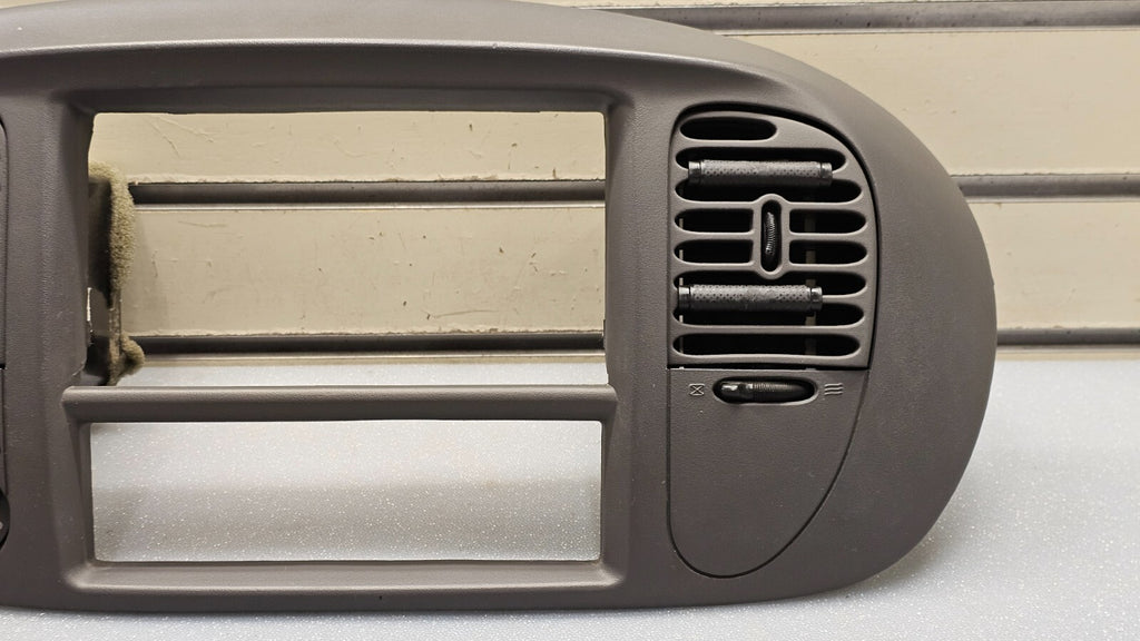 🔥97-03 Ford F150 Center Dash AM FM Radio Climate Trim Stereo BEZEL Panel DK Tan
