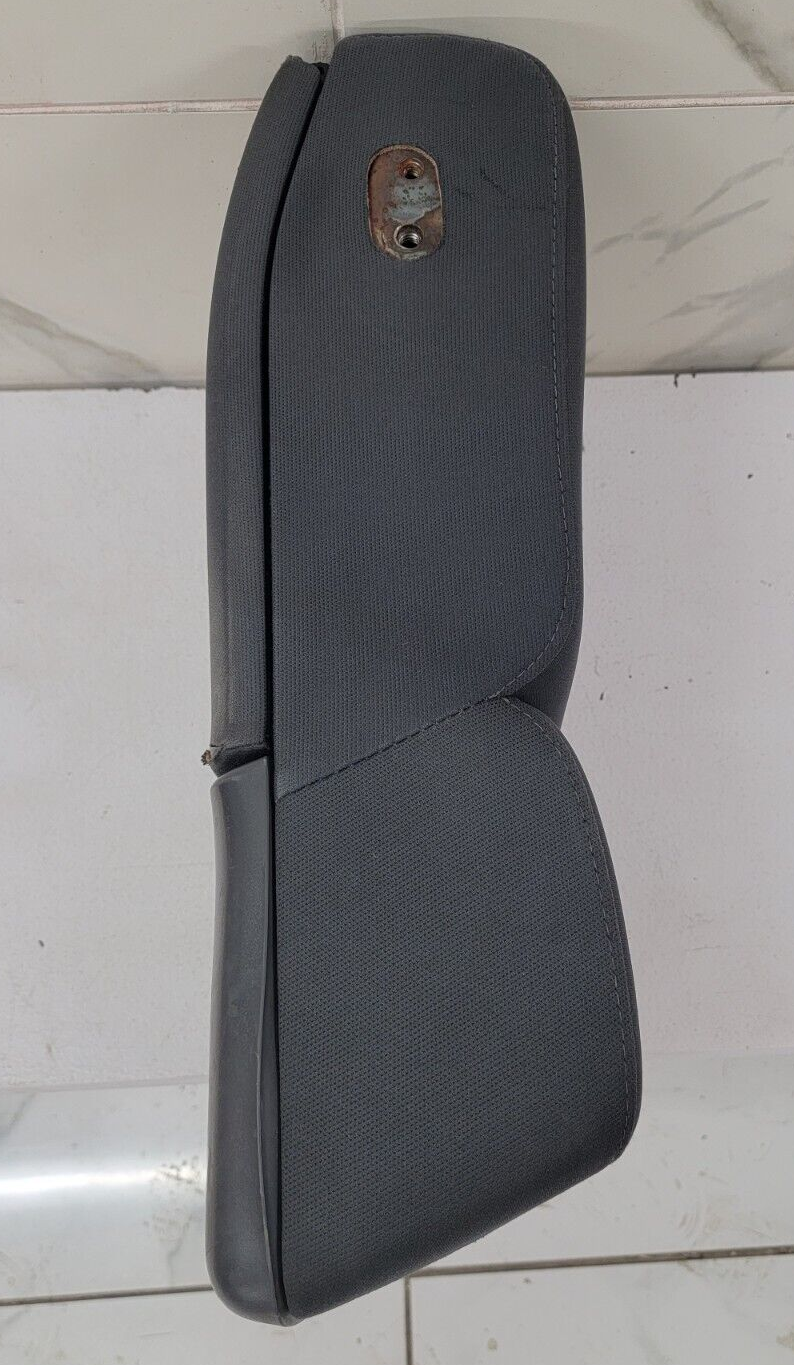 04-08 Ford F-150 Jump Seat Center Console Armrest Cup Holder Cloth Dark Gray JS1