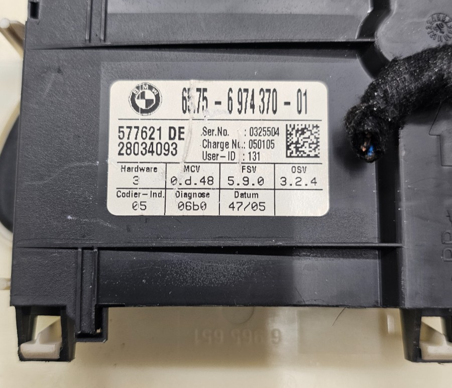 04-10 BMW E60 M5 525i 530i 545i Ultrasonic Alarm Motion Senor Theft Module Gray