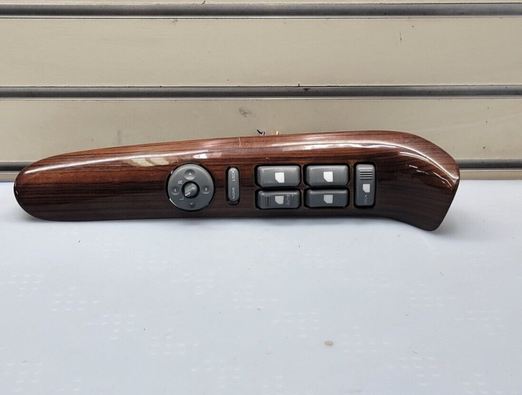 99-00 Cadillac Escalade Left Driver Window Switch Lock Control OEM woodgrain