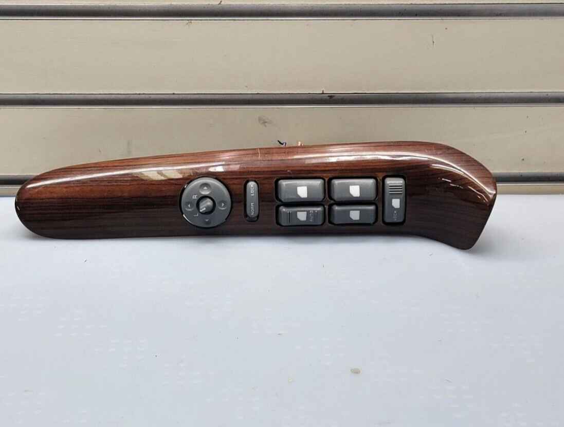 99-00 Cadillac Escalade Left Driver Window Switch Lock Control OEM woodgrain