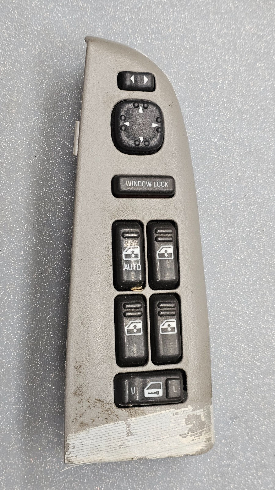 🔥99-02Tahoe Suburban Yukon Left Driver Master Power Window Switch Assembly Gray