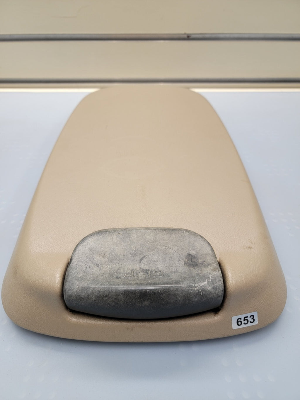 🔥99-07 Ford Excursion F250 F350 Front Center Console Lid TAN OEM