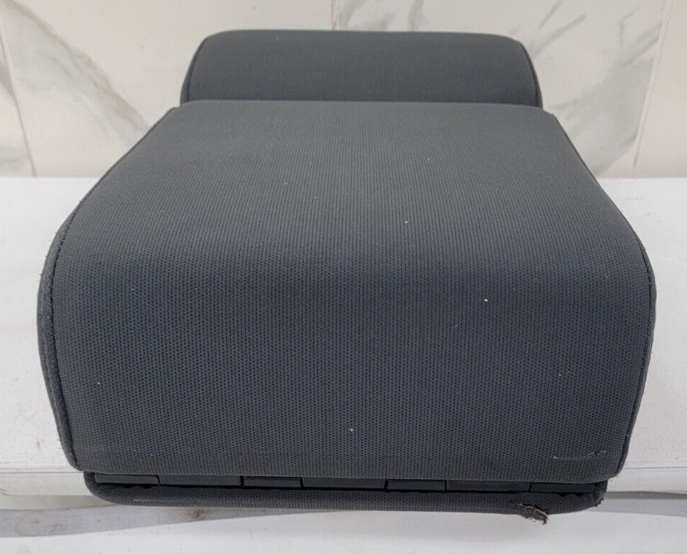 04-08 Ford F-150 Jump Seat Center Console Armrest Cup Holder Cloth Dark Gray JS1