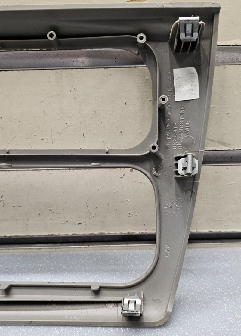 🔥03-06 Stratus Sebring Dash AM FM Radio Stereo Display Trim Panel Bezel TAN OEM