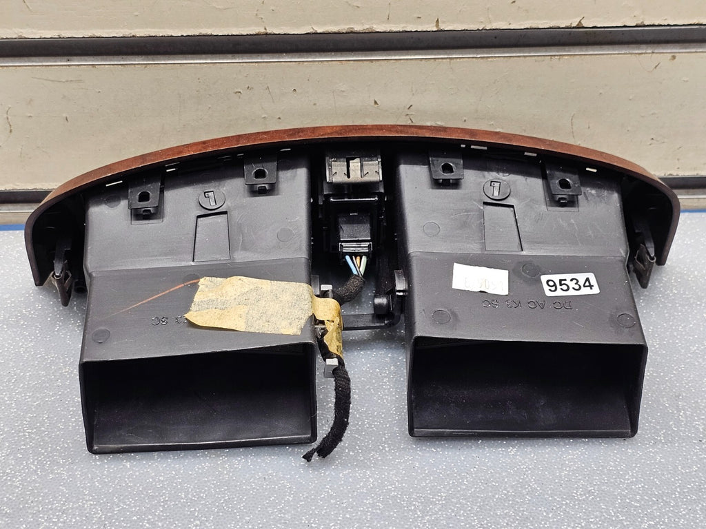 03-07 CADILLAC CTS SRX CENTER DASH AIR VENT HEATER CONDITIONING BEZEL TRIM WOOD
