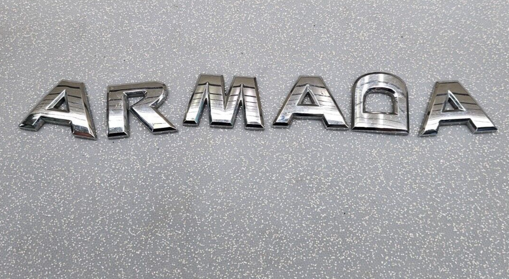 05-15 Nissan Armada V8 Rear Emblem Letters Badge Decal Logo Hatch Gate Door OEM