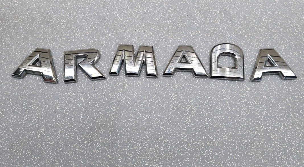 05-15 Nissan Armada V8 Rear Emblem Letters Badge Decal Logo Hatch Gate Door OEM