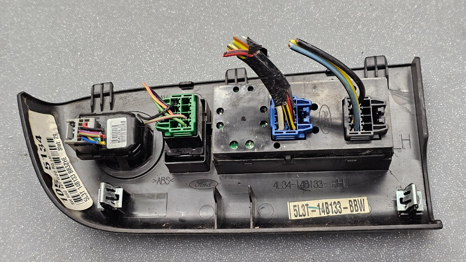 🔥04-08 Ford F150 Left Driver Master Door Window Power Switch Control BLACK WS24