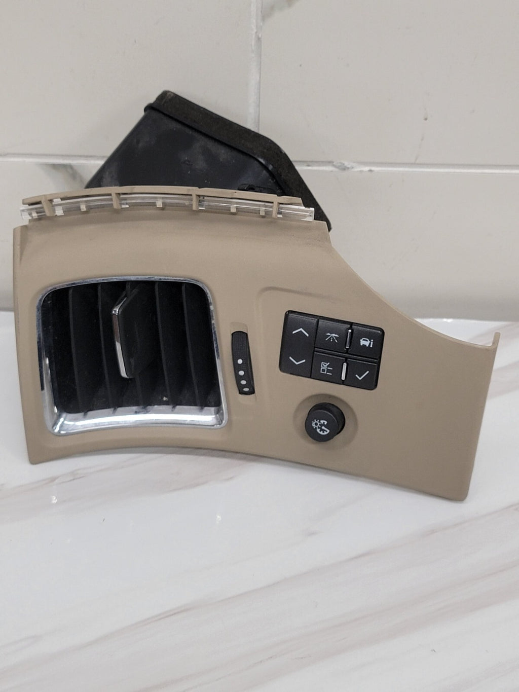 🔥2008 - 2014 Cadillac Cts Driver Left Front Air Vent Trim W/ Light Switch Tan