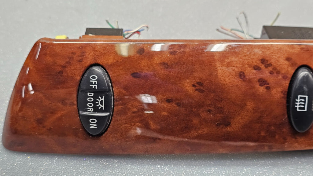 🔥04-10 Toyota Sienna Dash Hazard Defrost Light Door Switch Trim Bezel Wood