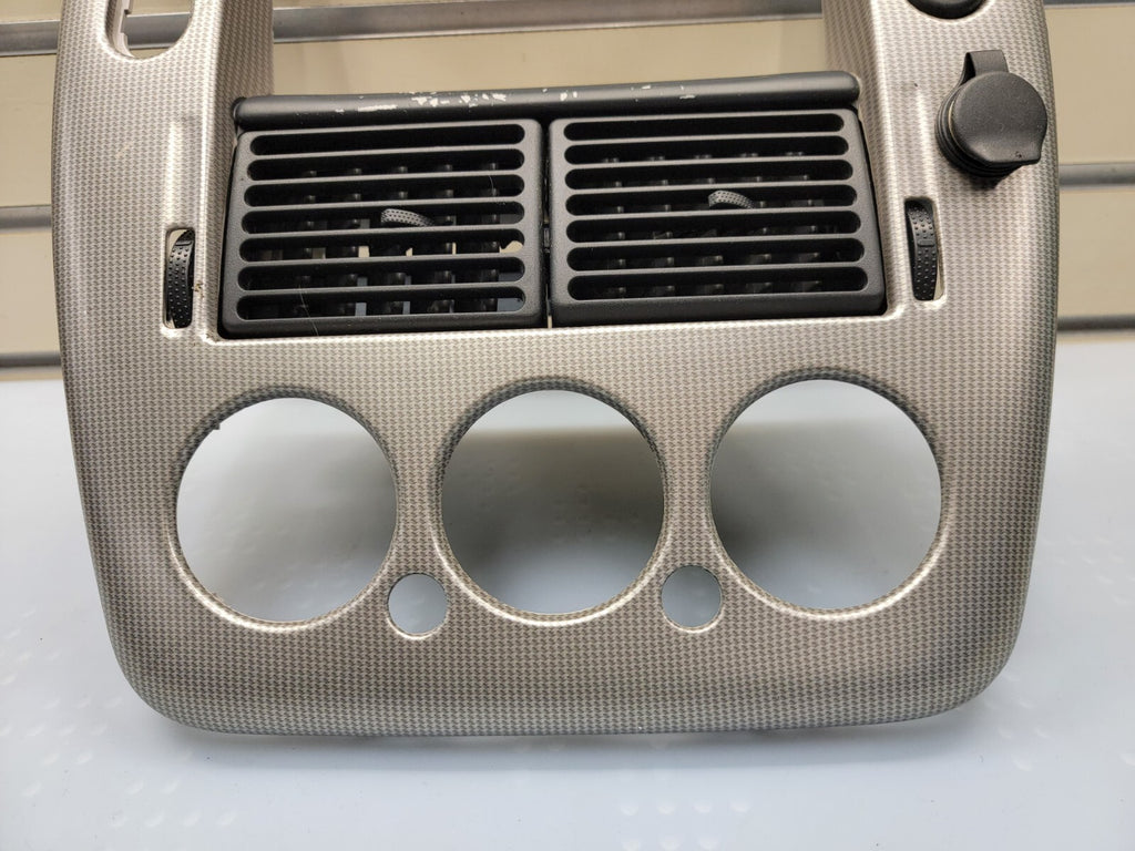02-05 FORD EXPLORER RADIO AUDIO CLIMATE TEMPERATURE CONTROL BEZEL TRIM silver