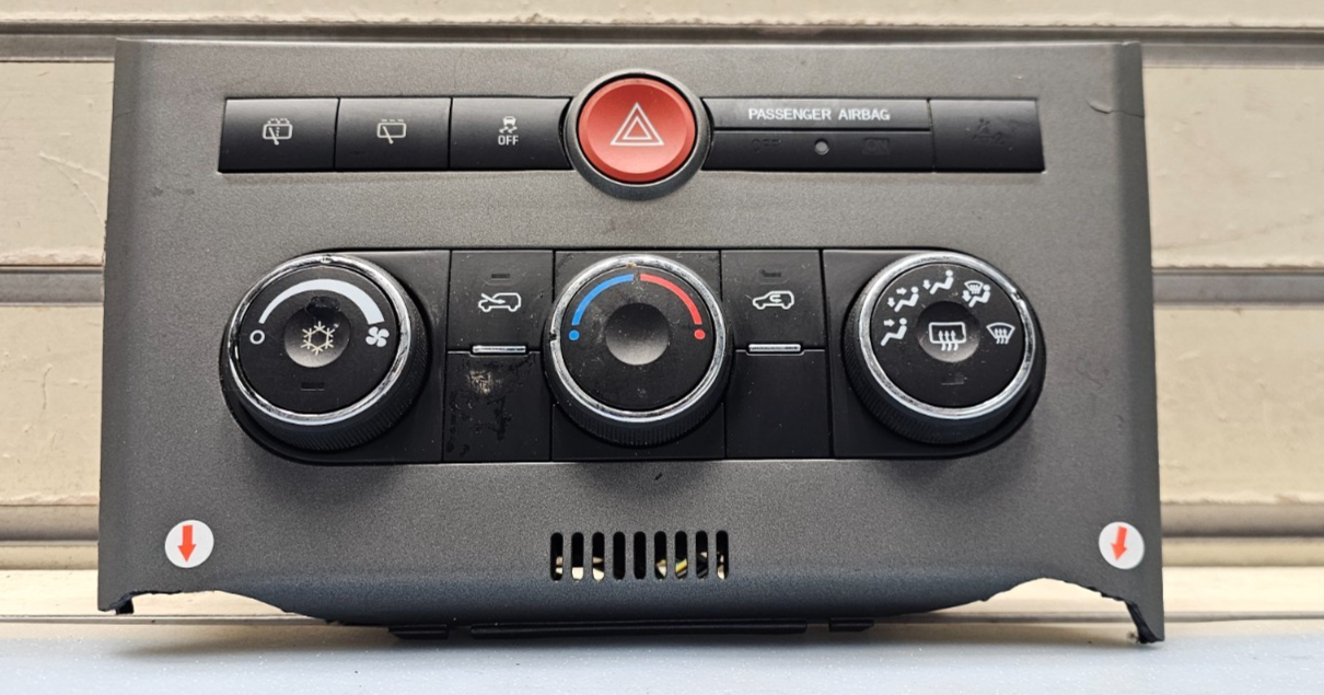 🔥08-10 Saturn Vue Dash HVAC AC A/C Heater Temperature Climate Control Gray