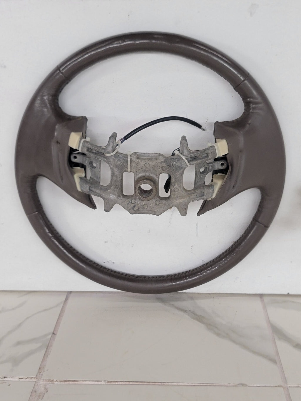 🔥1997-2003 Ford F-150 Leather Steering Wheel Cruise Dash GRAY