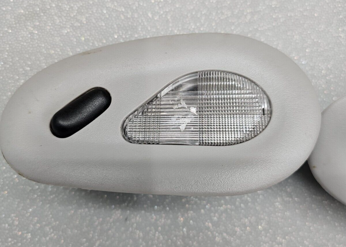 🔥03-06 Ford Expedition Excursion Rear Dome Map Lights Both LH & RH (Pair) Grey