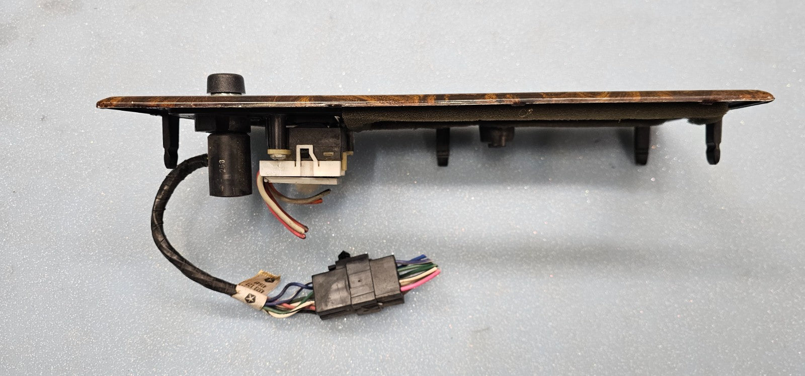🔥88-89 LeBaron WRM LH Left Driver Front Mirror Door Seat Switch Assembly Wood