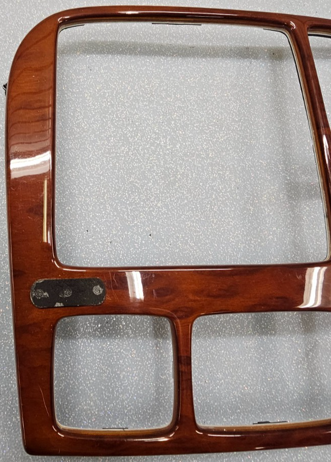 🔥00-06 Mercedes-Benz W220 S430 Dash Radio Bezel Trim Panel Climate Control Wood