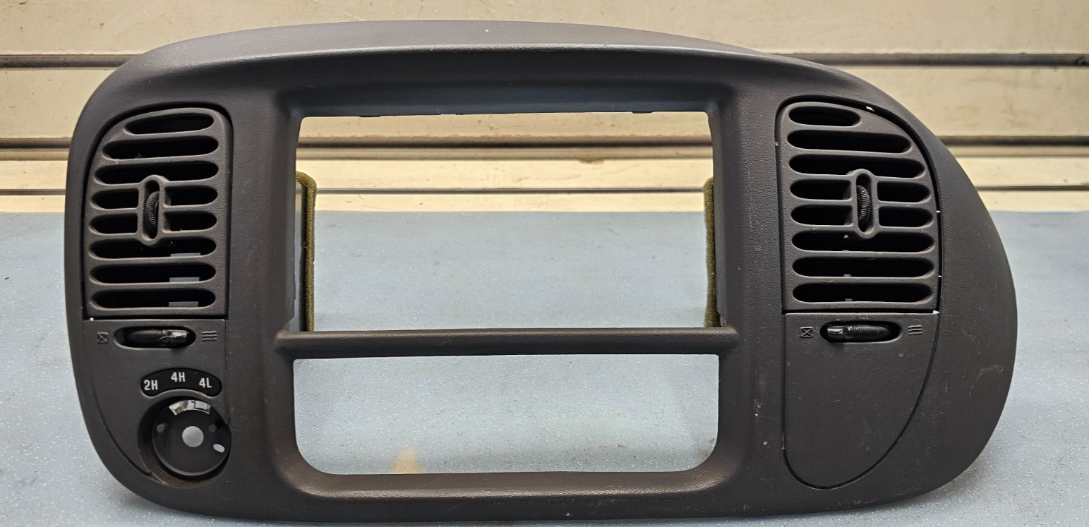 🔥97-03 Ford F150 F-150 Dash Radio Stereo Climate BEZEL Trim Panel Line GRAY B1
