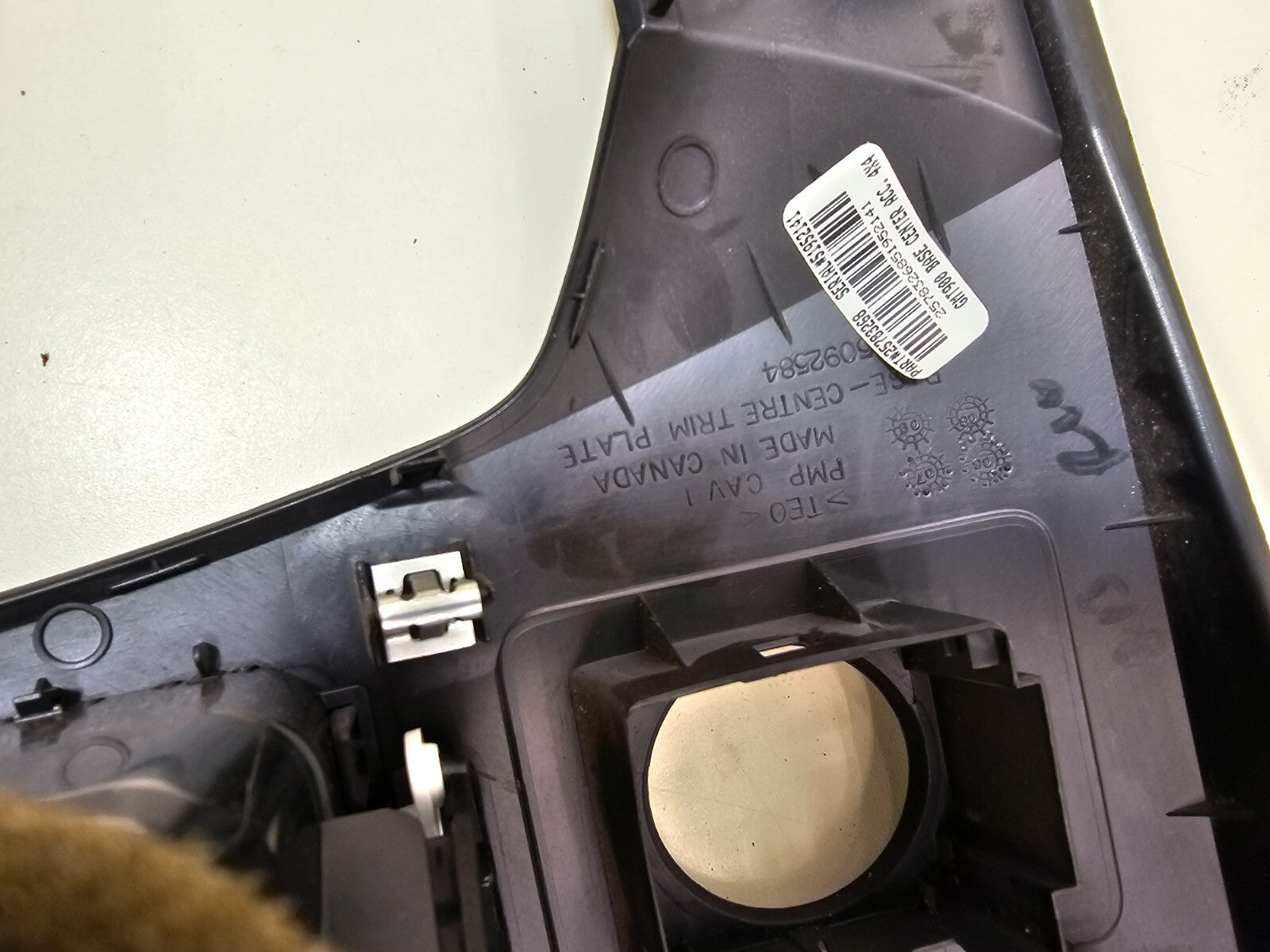 🔥07-14 Silverado SIERRA Center Dash Radio Bezel AC Climate Trim Panel BLACK B6