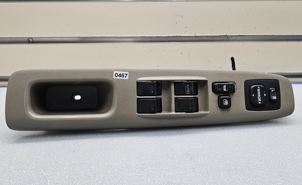 02-06 Toyota Camry Front Left Driver Master Power Window Switch Assembly LT TAN