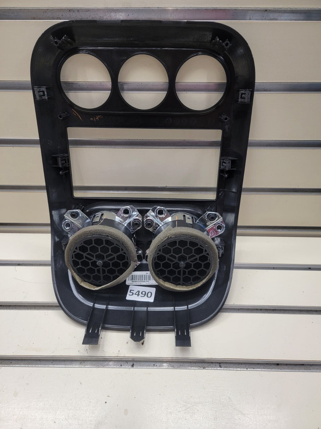 2010-2016 Jeep Compass Patriot Center Radio Climate Dash Trim Bezel Vents Black