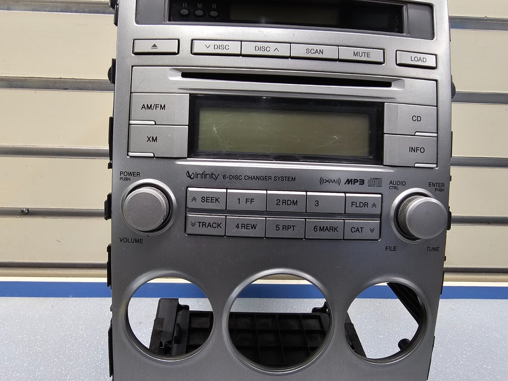 🔥09-12 Hyundai Veracruz Dash AM FM CD Player Radio Receiver Trim Bezel OEM