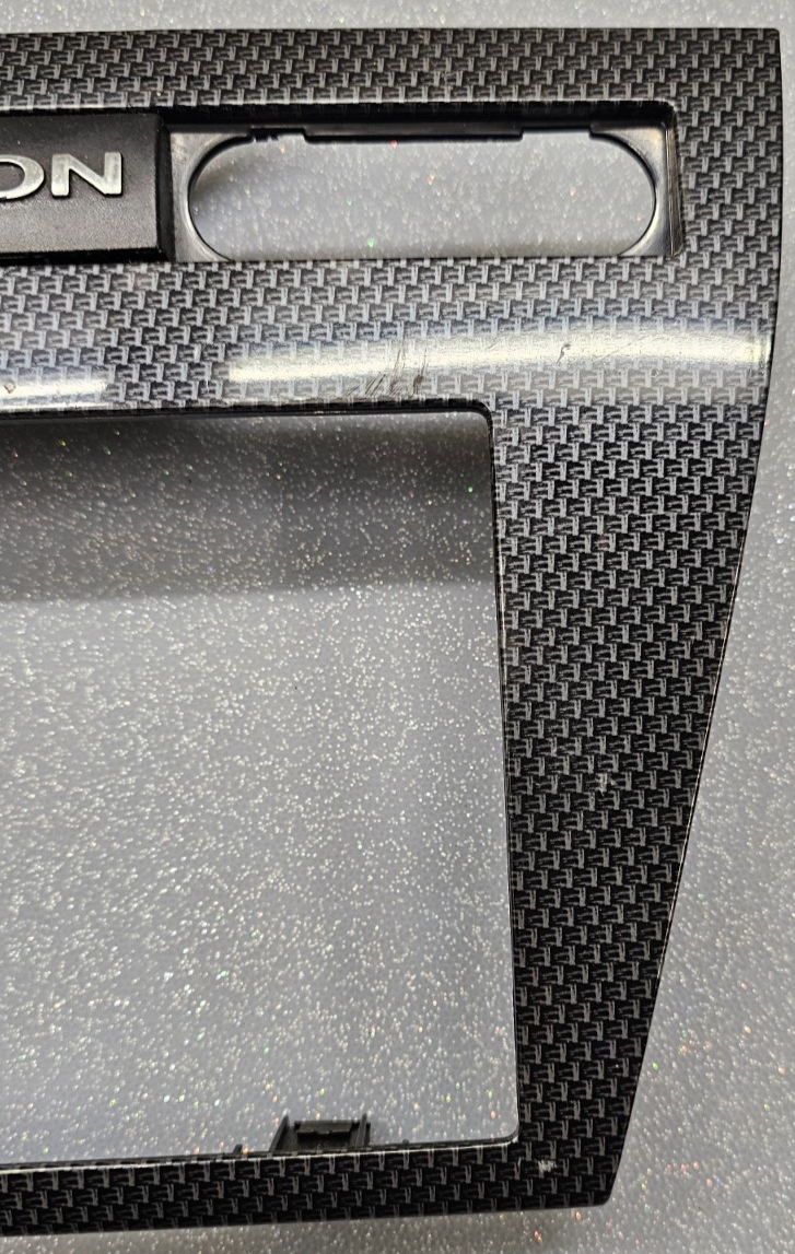 🔥06-09 Fusion Milan Dash Trim Panel FM Radio Stereo Bezel CARBON BLACK/SILVER