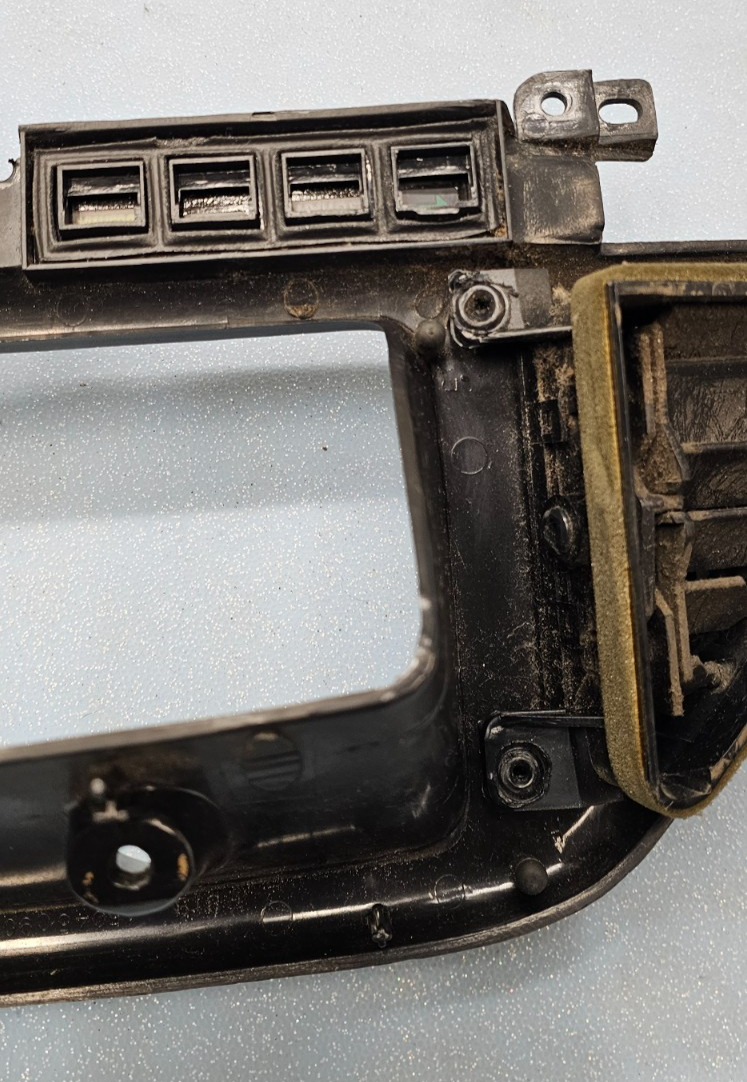 🔥1987-1991 FORD F150 F250 F350 Bronco Dash Trim Instrument Cluster Bezel BLACK