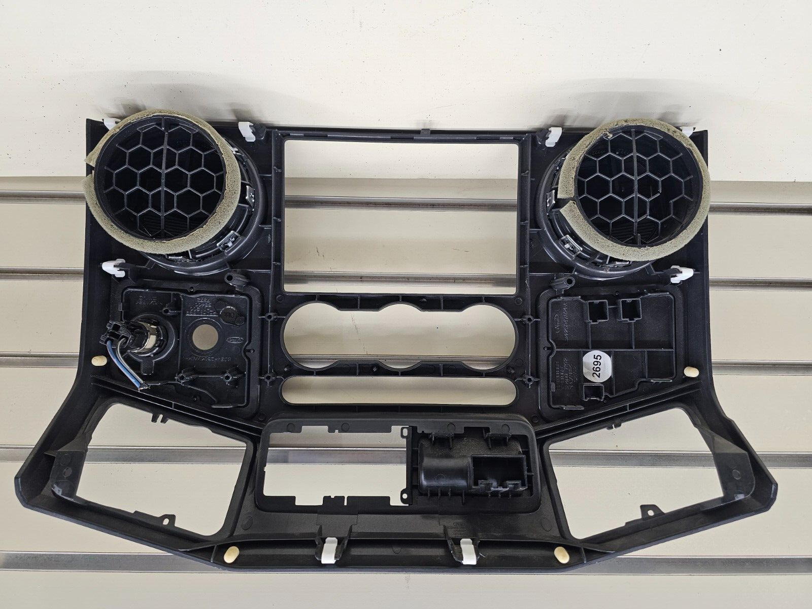 🔥08-10 Ford F250 Super Duty Dash Radio Bezel Trim Panel Climate Control Black