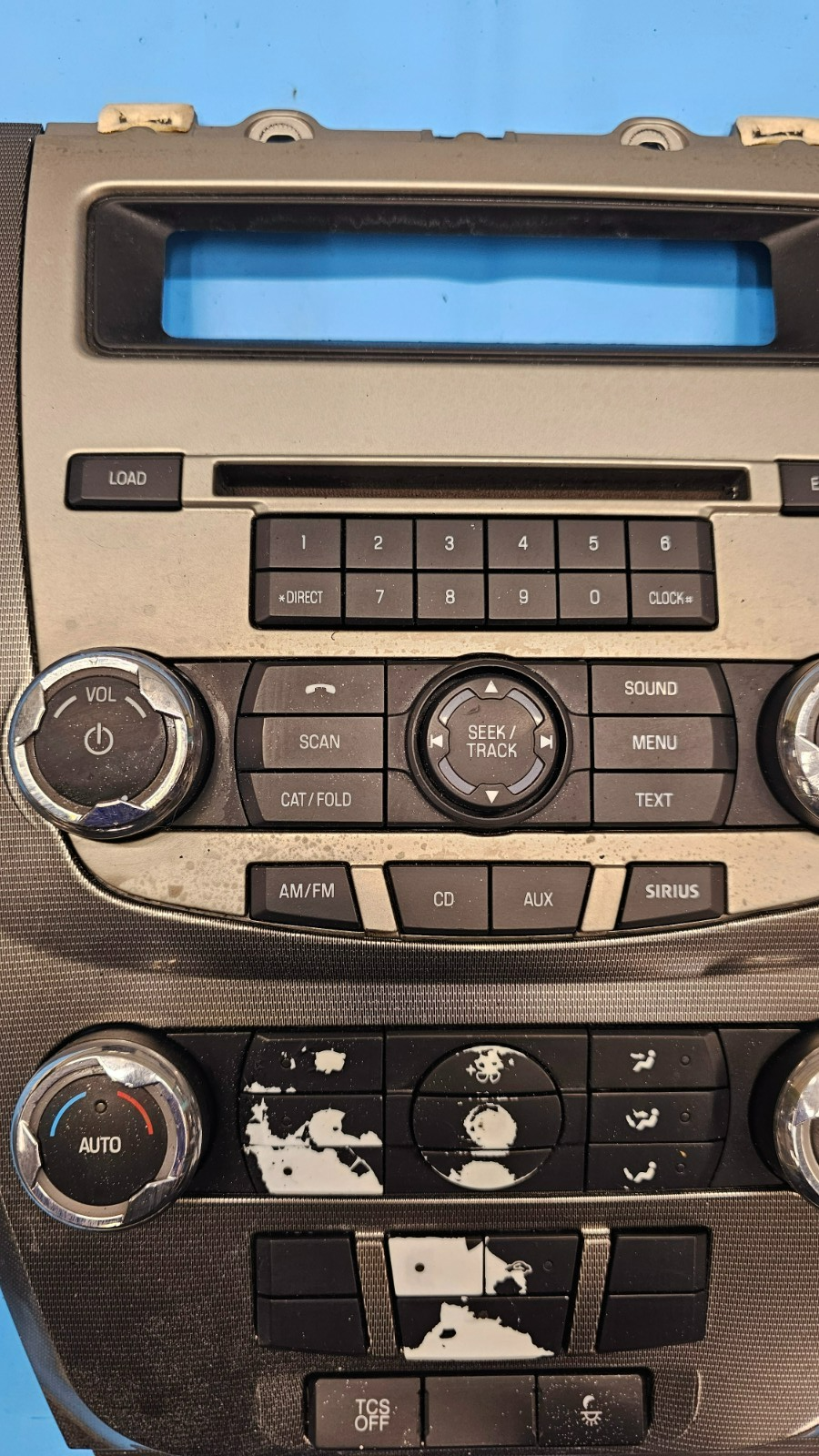 🔥10-12 Fusion Milan AM FM Radio Stereo Climate Control Trim Panel Bezel Gray