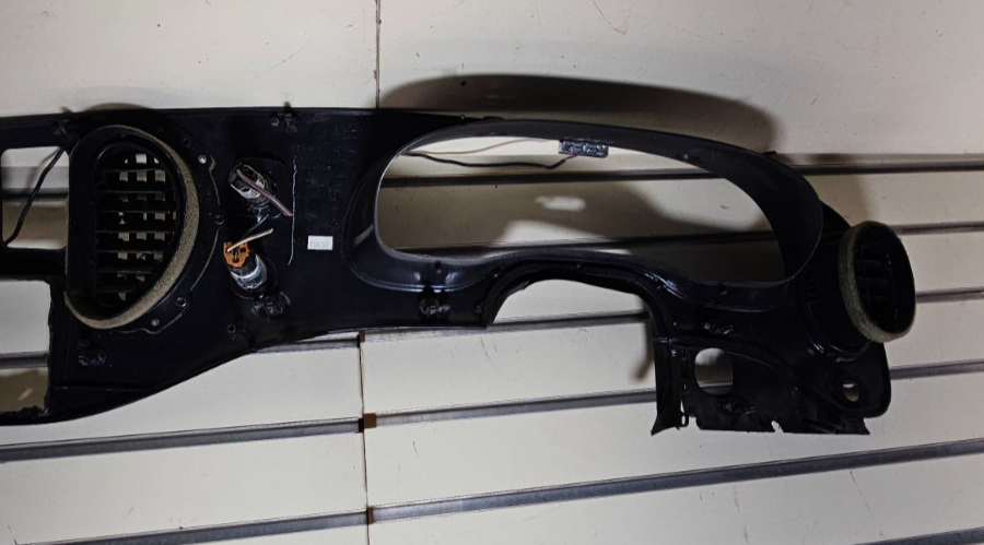 🔥97-03 Ford E-150 Econoline Dash Gauge Cluster Bezel Climate Radio Trim Black
