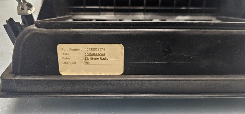 🔥03-05 Lincoln Aviator Radio Navigation Door Dash Trim Bezel Silver Granite B79