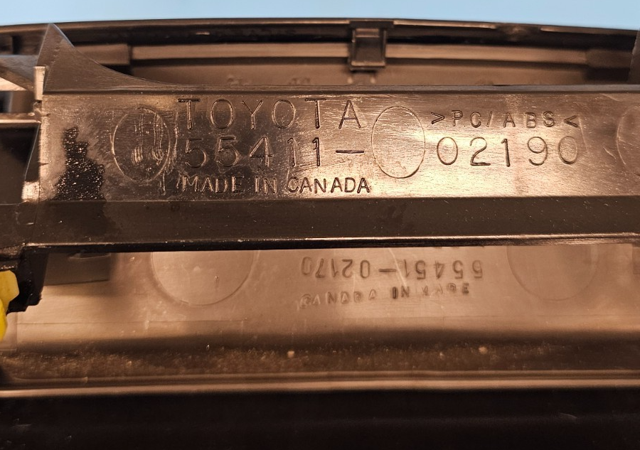 🔥03-08 TOYOTA COROLLA CENTER DASH CLIMATE CONTROL BEZEL TRIM PANEL BLACK OEM