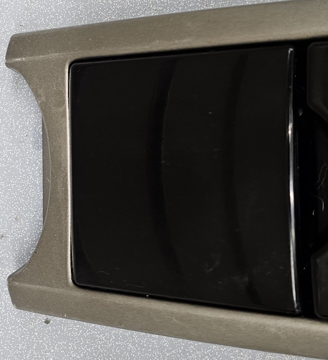 🔥04-09 TOYOTA PRIUS CENTER CONSOLE CUP DRINK HOLDER BEZEL STORAGE SILVER/BLACK