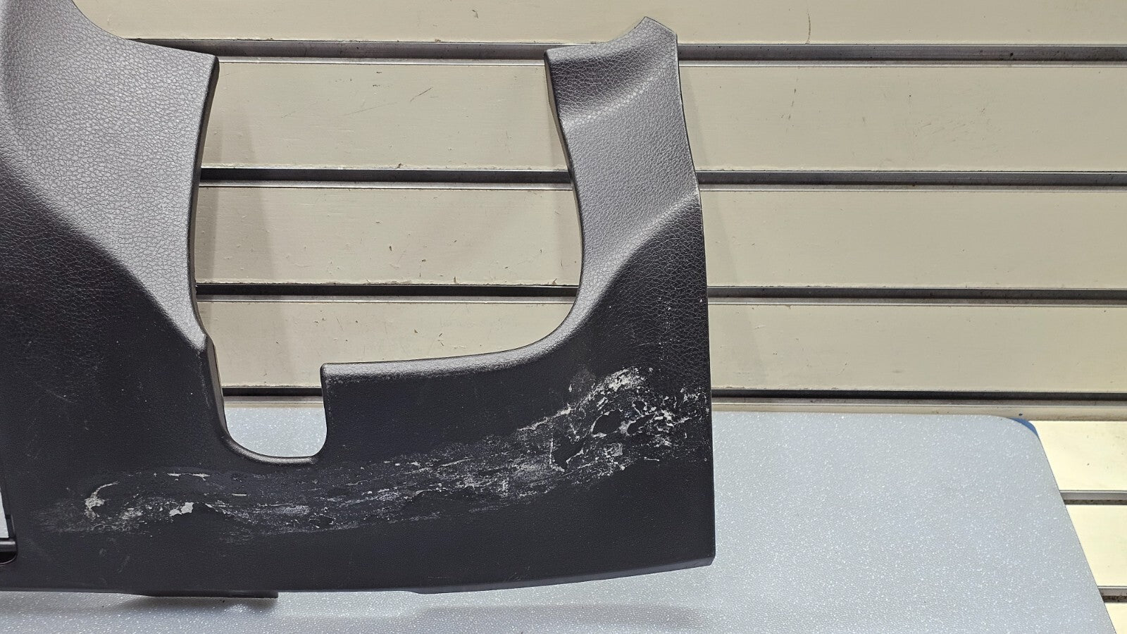 08-14 Impreza WRX STI Left Driver Dash Kick Panel Under Lower Column Cover Black