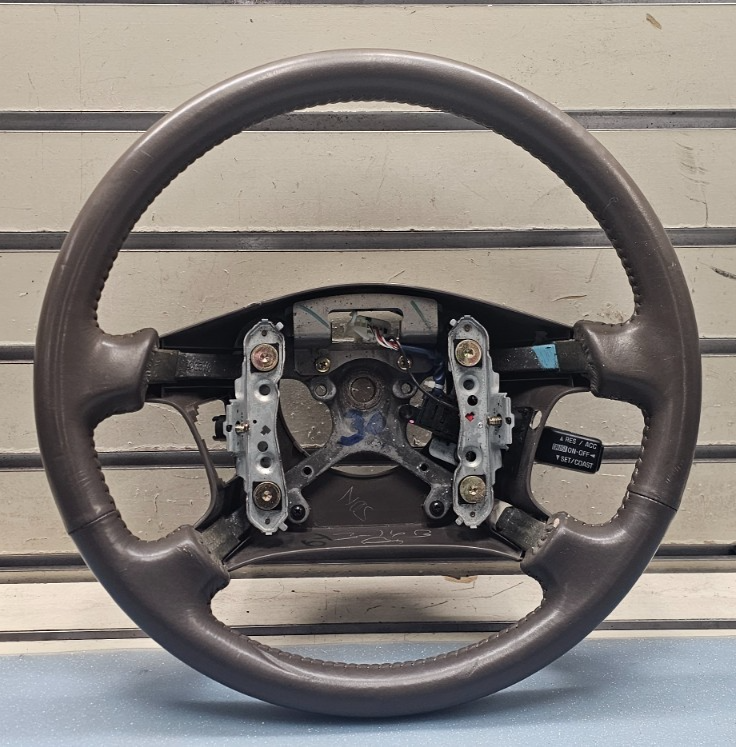 🔥97-00 LEXUS ES300 CAMRY LEATHER STEERING COLUMN WHEEL CRUISE CONTROL BLACK