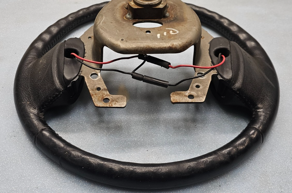 🔥94-97 Dodge Ram 1500 2500 3500 Steering Column Wheel Assembly Black Leather