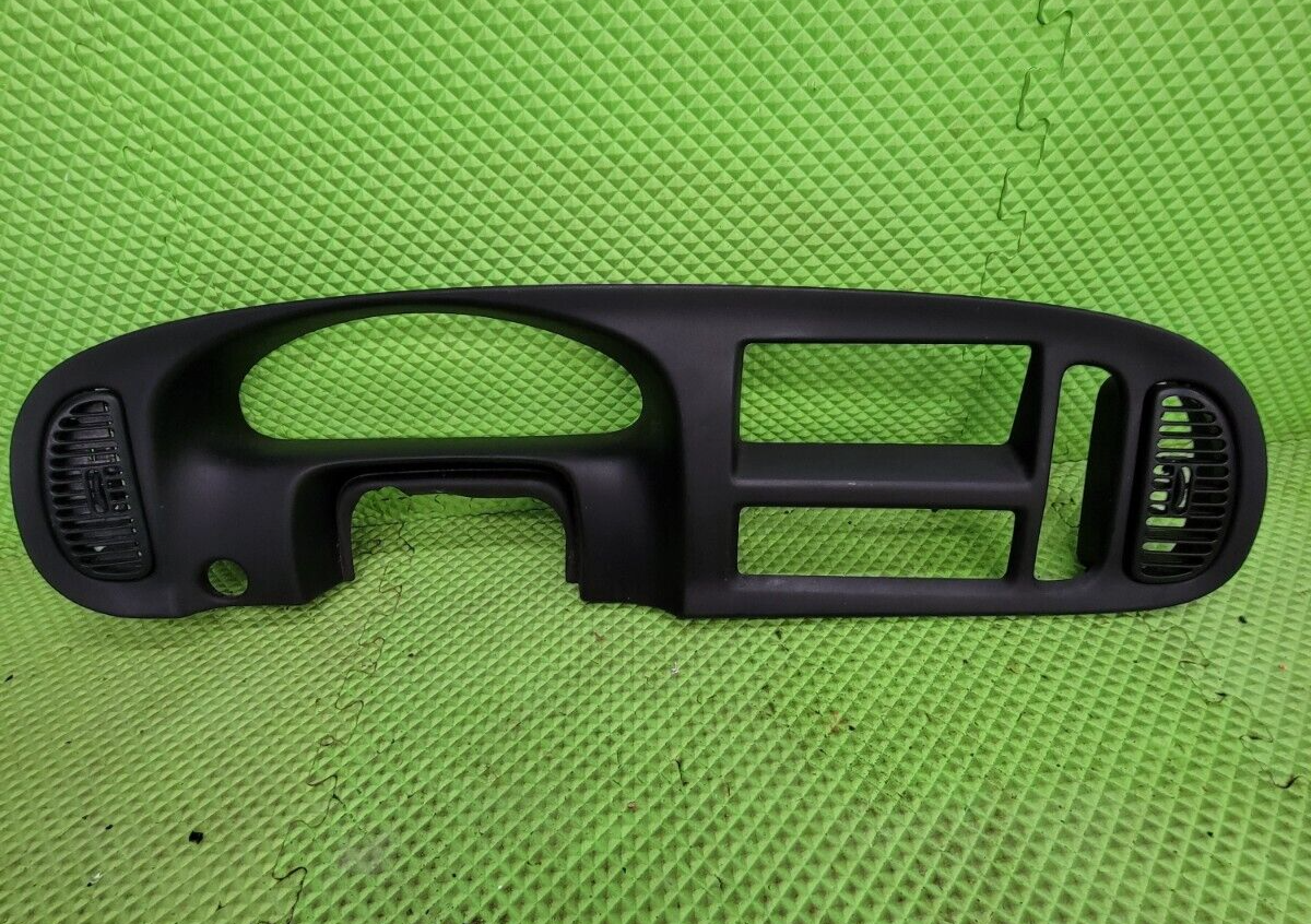 🔥98-03 Dodge Ram Van Dash Trim Interior Instrument Gauge Cluster Bezel Black