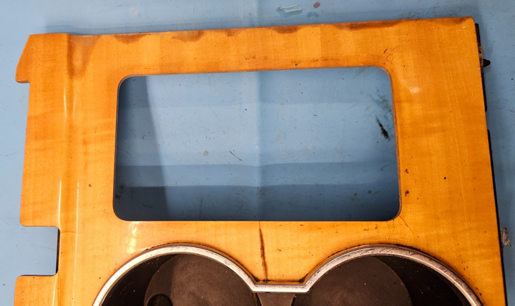 07-14 Lincoln Navigator Center Cosnole Gear Shifter Floor Bezel Cup Holder wood