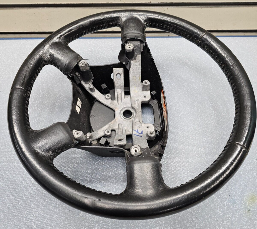 🔥02-05 Explorer Left Driver Steering Column Wheel Leather Cuise Assembly Black