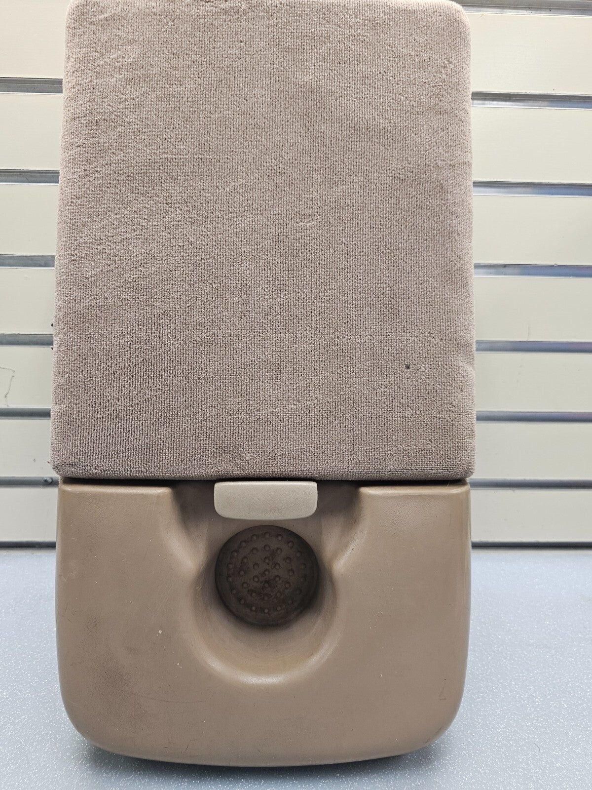 97-03 Ford F150 Center Console JUMPSEAT Armrest Cloth/Leather Cup holder TAN JS6