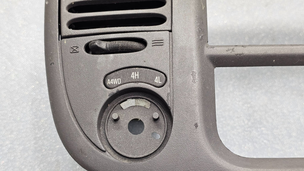 🔥97-03 Ford F150 Center Dash AM FM Radio Climate Trim Stereo BEZEL Panel Gray