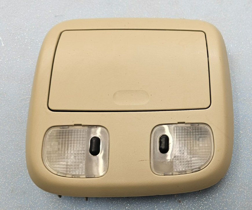 🔥10-12 Fusion Milan MKZ Overhead Console Dome Map Light Lamp Unit Storage TAN